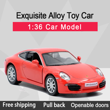 RMZ CITY 1:36 911 Carrera S Sports Car Alloy Diecast Classic Car Model Toy With Pull Back For Children Gifts Toy Collection 2024 - buy cheap