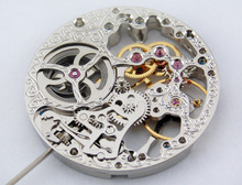 17 Jewels Completa movimento Esqueleto Mão Liquidação movimento mecânico fit Parnis mens watch P74 2024 - compre barato