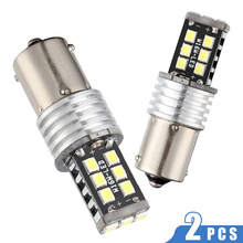 2pcs DC 12V Super White 1156 BA15S P21W 15 SMD 2835 LED Car Bulbs Auto Brake lamp Turn signal Light Bulb for Car Auto 2024 - buy cheap