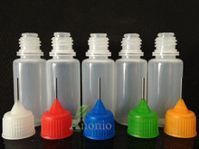 Gotero de plástico con tapa de punta de aguja, botella con cuentagotas a prueba de niños, 15ml, 200 Uds. PE 15 aguja plástico ML 2024 - compra barato