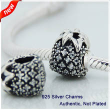 Fit for Pandora Bracelet 100% 925 Sterling Silver Beads Sparkling Pineapple Silver Charm DIY Making Jewelry FL025 2024 - buy cheap