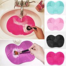 Silicone Cosmetic Brush Cleaner Mat Pad Washing Tools Makeup Eyebrow Brushes Cleaning Pad Scrubber Board Makeup Cleaner Tool 2024 - buy cheap