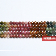 Natural Stone Tourmaline Round Loose Beads 15" Strand 4 5 MM Pick Size For Jewelry Making 2024 - buy cheap