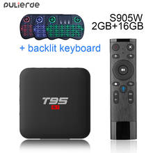PULIERDE T95 S1 Android 7.1 TV BOX 2GB 16GB Amlogic S905W Quad Core 2.4GHz WiFi Media Player Smart Box Voice Remote Control 4K 2024 - buy cheap