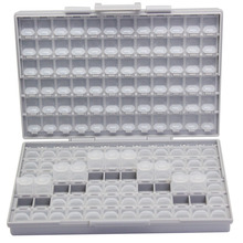 AideTek-caja de herramientas de plástico SMD SMT 144, organizador de componentes RC, etiquetas organizadoras, 10 cajas 2024 - compra barato