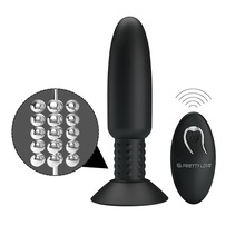 Pretty love 4 speed vibrator rotaion remote control anal beads butt Plug massager male silicone vibration rechargeable sex toy 2024 - buy cheap