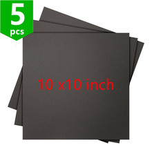 SWMAKER 5 шт. * Строительная поверхность для 3d-печати, квадратная 10x10 дюймов, черная суперклейкая Строительная лента для 3D-принтера 2024 - купить недорого
