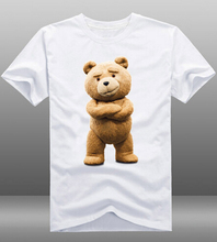 Camiseta masculina casual filmes 2 camisetas, gola redonda de manga curta 100% algodão 2024 - compre barato
