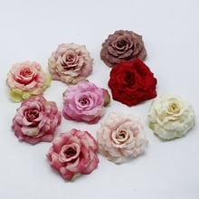 30pcs 8cm silk rose flower head wedding festival celebration background road led flower home DIY artificial decorative flower 2024 - buy cheap