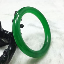 Free shipping@@@@@  A-09 58mm Chinese Nephrite Green Natural stone Gems Bangle Bracelet 2024 - buy cheap