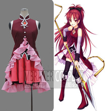 Puella Magi Madoka Magica Sakura Kyoko Cosplay Costume Customized Size Free Shipping 2024 - buy cheap