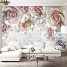 Beibehang personalizado foto papel de parede pintura flor pano de fundo murais para sala estar 3d decoração da sua casa 2024 - compre barato