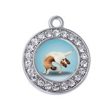 Popular bodybuilding leisure sports jewelry charm yoga pet Keji dog sticker label metal pendant 2024 - buy cheap