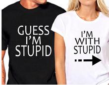 Skuggnas-camisetas de casal que combinam com eu sou fofo, engraçado e com roupa para combinar 2024 - compre barato