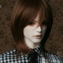 Новое поступление 1/3 BJD супер кукольный парик для волос Высокая температура провод короткий парик для мальчиков BJD кукла 2024 - купить недорого