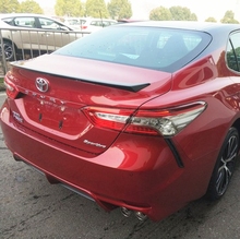 Spoiler traseiro externo para toyota camry 2018, acessório de plástico abs de alta qualidade, sem pintura, spoiler traseiro externo, asa, tampa do porta-malas 2024 - compre barato