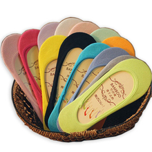 Calcetines invisibles de fibra de bambú para mujer, calcetín fino y poco profundo, 10 colores a elegir, 10 par/lote 2024 - compra barato
