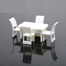 Simple square table and chair sets/interior decoration ornaments making/building model/sandbox material/DIY toy accessories 2024 - buy cheap