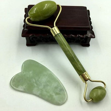 Gua Sha-Rodillo de Jade para masaje Facial, masajeador con piedra Natural, tabla de medicina china, herramienta de raspado, 20 #1, 2 uds. 2024 - compra barato