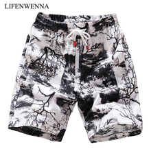 Men's Beach Shorts New Fashion Linen Leisure Shorts Loose Straight Comfortable Bermuda Men Summer Shorts Brand Large Size M-5XL 2024 - buy cheap