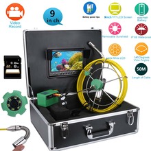 MOUNTAINONE 9inch DVR HD 22mm Industrial Pipe Sewer Inspection Video Camera System IP68 1000 TVL Camera with 6W LED 8G 40m 50m 2024 - buy cheap