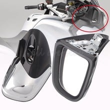 1 par de espelhos retrovisores para motocicleta, cromados, abs, conjunto esquerda e direita, para bmw k1200 lt k1200m 1999 1998-2019, frete grátis 2024 - compre barato