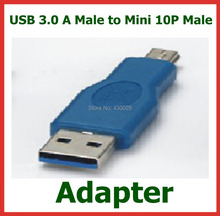 50pcs Standard USB 3.0 A Male to Mini USB 10P Male Converter Adapter Extender USB3.0 AM to Mini Male Cable Connector 2024 - buy cheap
