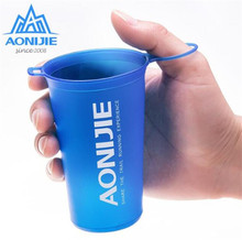 AONIJIE Foldable TPU Outdoor Soft Flask Water Bag Sport Camping Hike Running Water Hydration Bottle Mouth Kettle 2024 - buy cheap