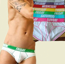 A Set 7pcs Men daily  Underwears Men's Cotton Briefs Mens Sexy Briefs Underwear Week underpants Wholesale 2024 - buy cheap