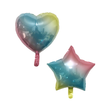 5 шт. 45X45 с надписью «Rainbow Love», воздушные шары "Звезды", на свадьбу, День Святого Валентина, детское платье для дня рождения вечерние украшения для детей игрушки шар globos 2024 - купить недорого