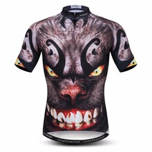 Camisa masculina para ciclismo em 3d, camisa para mountain bike pro, mtb, bicicleta, equipe, corrida de estrada, top, 2018, caveira, cinza 2024 - compre barato