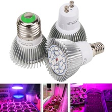 (10pcs/Lot) Full Spectrum LED Grow Light 18W E27 E14 GU10 Indoor Plant Lamp For Flower Seedling Vegetable Hydroponics Growing 2024 - buy cheap