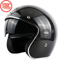 Professional Light Weight Bike helmet DOT ECE approved Carbon Fiber motorcycle helmet TORC V587 series chopper bike helmet 2024 - buy cheap