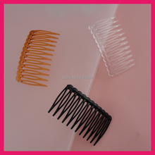 120pcs 3.8cm*6.8cm Assorted Colors 12teeth Plain Plastic Hair Combs for diy hair accessories Side combs 2024 - buy cheap