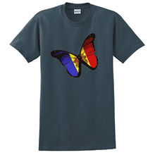 Camisetas masculinas casuais estilo verão, gola redonda, camisetas, estampa de borboleta, bandeira android, estampa, algodão, 2019 2024 - compre barato