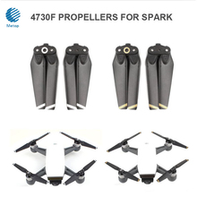 Sunnylife-hélices de repuesto para Dron DJI SPARK CW CCW, repuesto plegable 4730F de liberación rápida, 2 pares, cuchilla blanca/Raya dorada 2024 - compra barato