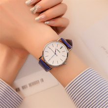 2019 Geneve Fashion Casual Brand Women Watch New Leather Strap Simple Buckle Ladies Clock Quartz Wrist Watches montre femme luxe 2024 - buy cheap