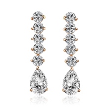 Brand crystal pendant drop earring zircons gold color long earrings for women bijoux earings fashion jewelry sale 12E1472 2024 - buy cheap