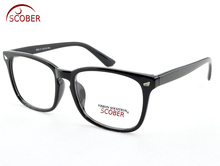 SCOBER = gafas grandes, gafas cuadradas negras de tendencia Retro, gafas de lectura para hombres y mujeres, montura de moda, gafas + 0,75 + 1,25 + 1,5 a + 4 2024 - compra barato