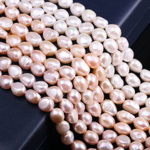 100% Natural Freeform Freshwater Cultured Pearls Beads DIY Beads for Jewelry Making DIY Strand 15 Inches Size 10mm-11mm 2024 - buy cheap