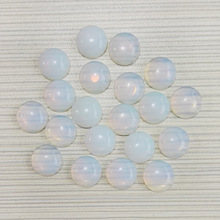 Contas redondas de pedra opalite natural 12x12mm, contas soltas opala cabochão para joias 50 tamanhos 2024 - compre barato