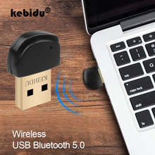 Kebidu-mini adaptador de bluetooth, sem fio, usb 5.0, dongle bluetooth de música, receptor de som, para computador 2024 - compre barato