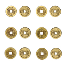 Angrly moeda da sorte de feng shui, moeda antiga de bronze chinesa e phoenix para riqueza e presentes 2024 - compre barato
