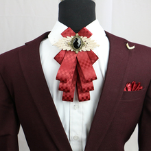 Novo frete grátis moda casual masculino britânico negócios vestido colarinho borboleta casamento noivo padrinhos multi gravata à venda 2024 - compre barato