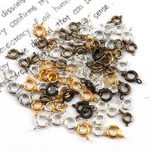 6mm Vintage Metal Round Spring Ring Clasp Buckle Hook DIY Bracelet Necklace Connectors Jewelry Findings 2024 - buy cheap