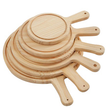 1 Pcs Wooden Pizza Paddle Cheese Serving Tray Plate Cutting Chopping Board Round 6/7/8/9/10/11/12 Inch Pastry Tools Accessories 2024 - buy cheap