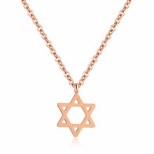 FATE LOVE-collares y colgantes de hexagrama para mujer, cadena de Color oro rosa, joyería de moda 2024 - compra barato