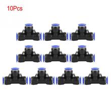10Pcs OD 12mm Air Hose Pneumatic 3 Way Tee Union Connector Air Push Quick Fittings Wholesale 2024 - buy cheap