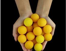 Bola de esponja amarilla supersuave para trucos de magia, 50 Uds. De 3,5 cm, bolas que desaparecen, juguetes clásicos de ilusionismo callejera 2024 - compra barato