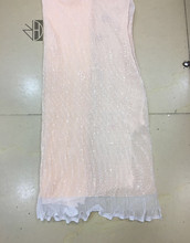 Último S-7165 tela africana de encaje de guipur de cordón con lentejuelas de tela con encaje de red francés para vestido de fiesta 2024 - compra barato